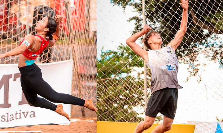Atletas de Juína conquistam pódios no vôlei de praia e destacam o município em competição