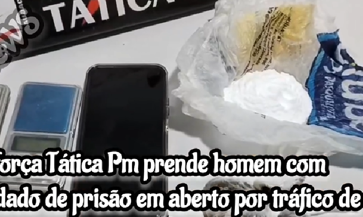 Força Tática prende homem com mandado de prisão em aberto por tráfico de drogas em Juína