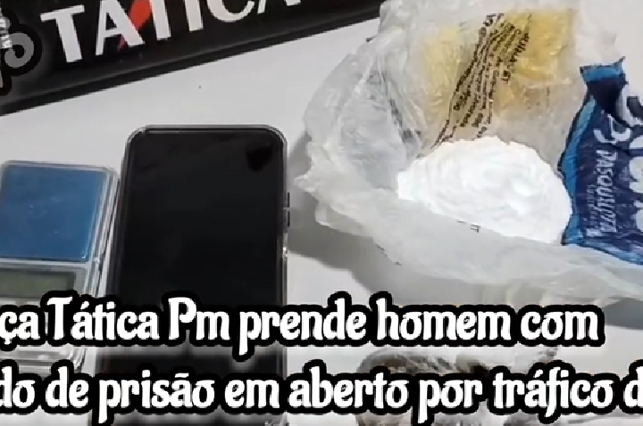 Força Tática prende homem com mandado de prisão em aberto por tráfico de drogas em Juína