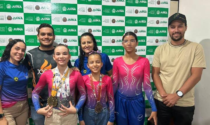 Ginastas de Juína conquistam medalhas e garantem vaga para etapa nacional dos Jogos da Juventude