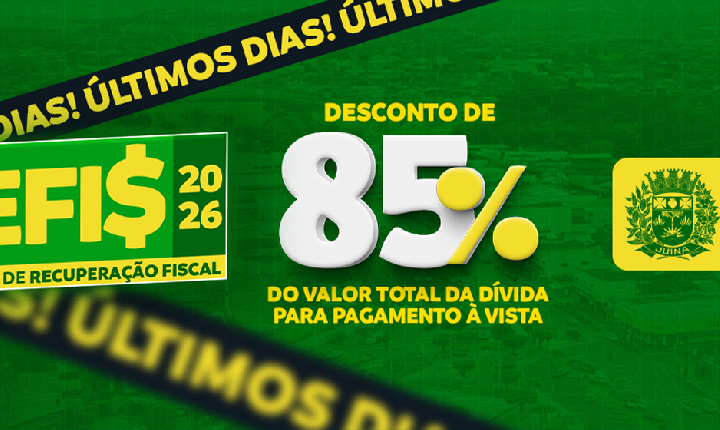 Prefeitura orienta contribuintes sobre prazo final para adesão ao Refis