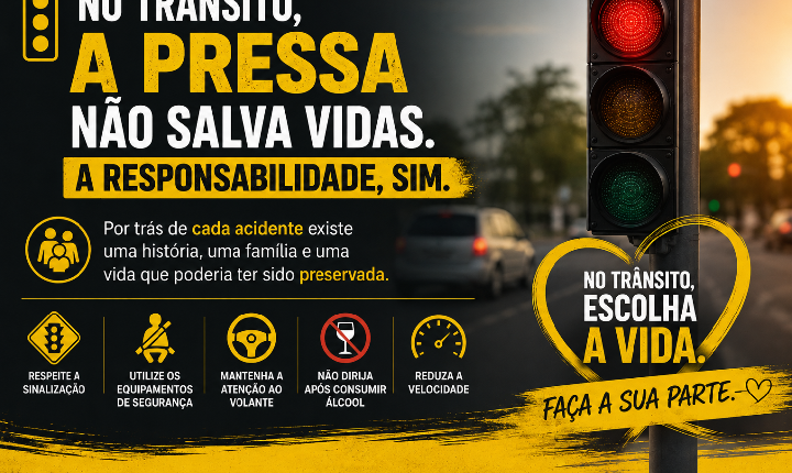 Segurança no trânsito começa com as suas escolhas