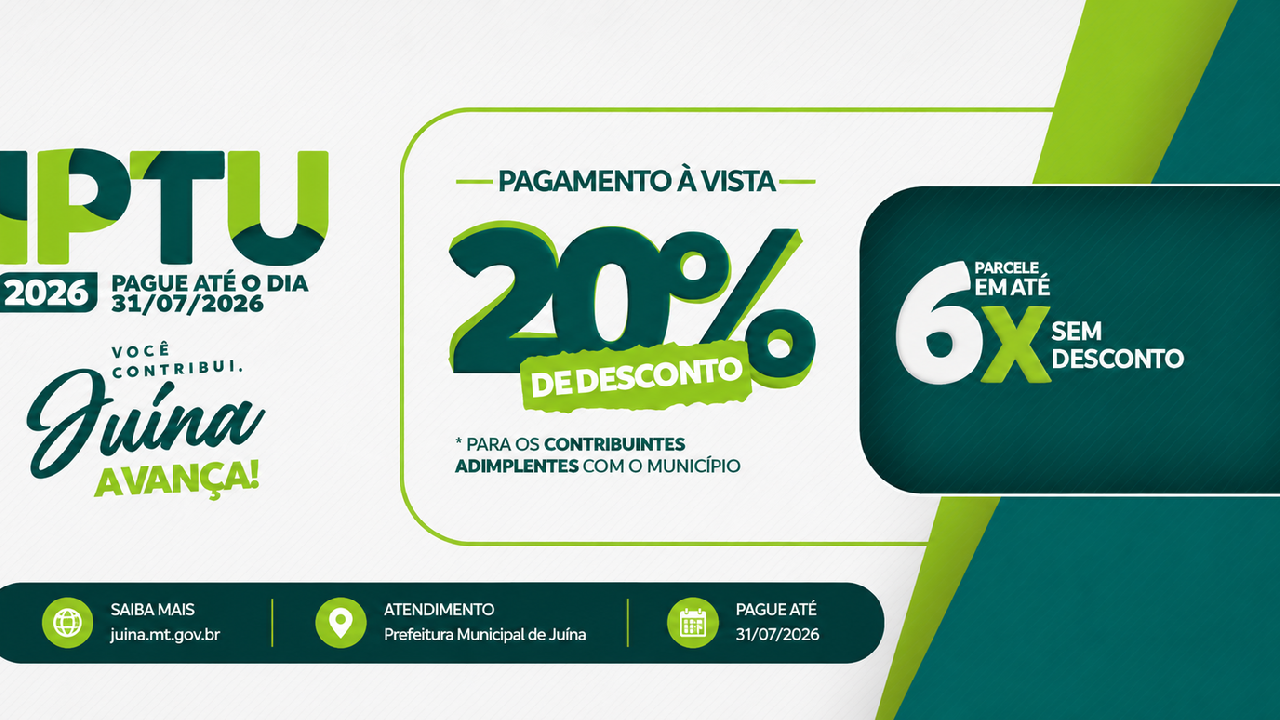 VOCÊ CONTRIBUI E JUÍNA AVANÇA