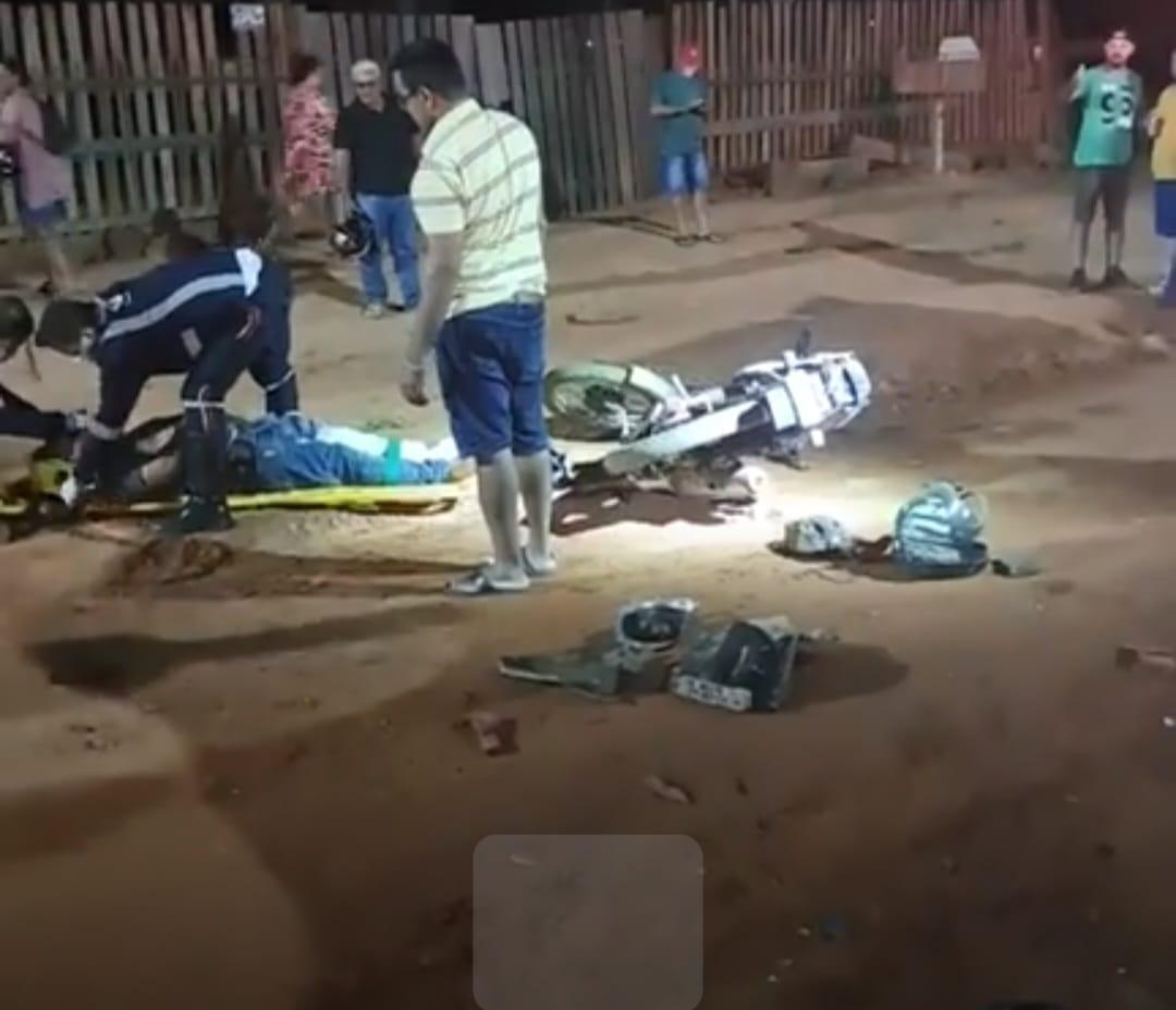 Motociclista Fica Ferido Após Colisão com Caminhonete em Juína