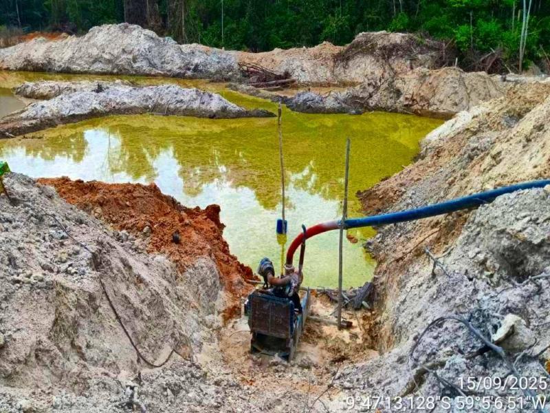 BATALHÃO AMBIENTAL FECHA GARIMPO ILEGAL E APREENDE MAQUINÁRIOS EM COLNIZA