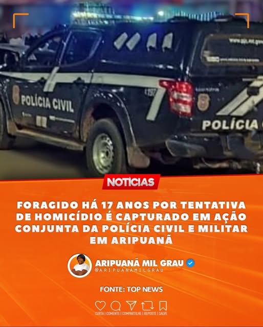 PRESO HOMEM QUE ESTAVA FORAGIDO A 17 ANOS.