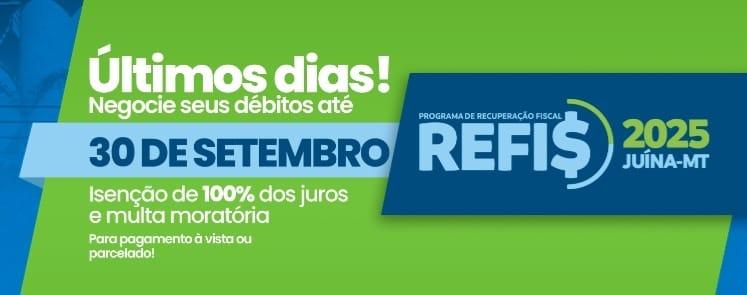 Últimos dias para aderir ao Refis do Departamento de Água em Juína