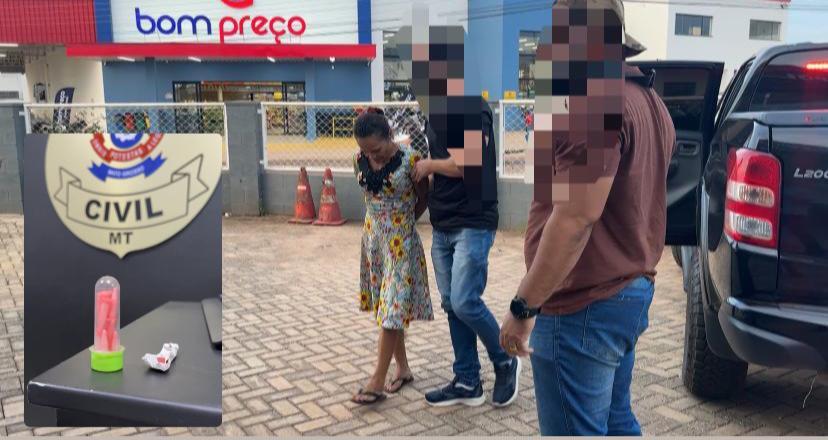 MULHER CONHECIDA COMO MANA POKÉMON É PRESA EM JUÍNA COM COCAÍNA ESCONDIDA NO SUTIÃ