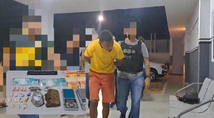 SUSPEITO DE TRÁFICO É PRESO PELA POLÍCIA CIVIL E REVELA ENVOLVIMENTO COM FACÇÃO EM JUÍNA