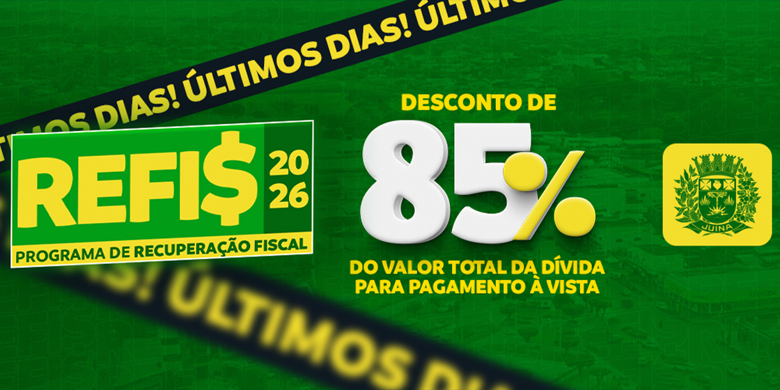 Prefeitura orienta contribuintes sobre prazo final para adesão ao Refis