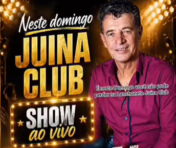 Neste domingo dia três de maio na Lanchonete Juína Club, Ruan Carlos.