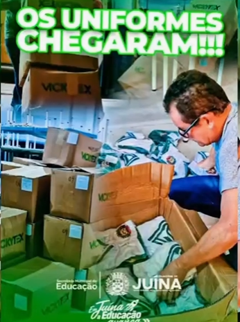 📦 Os uniformes escolares chegaram!