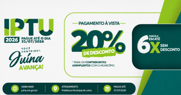 VOCÊ CONTRIBUI E JUÍNA AVANÇA