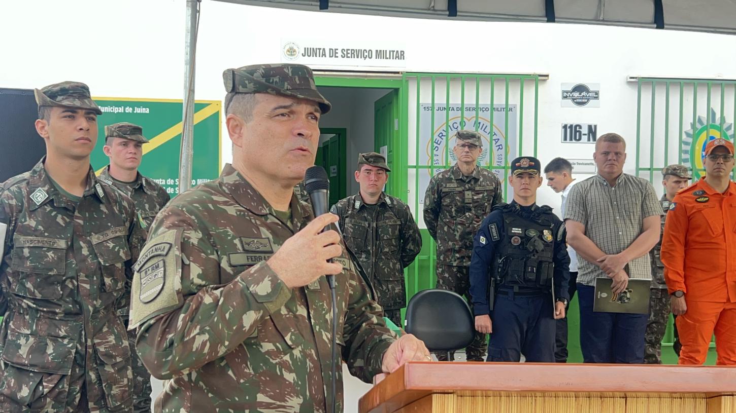 Tiro de Guerra de Juína recebe visita técnica do comandante da 9ª Região Militar