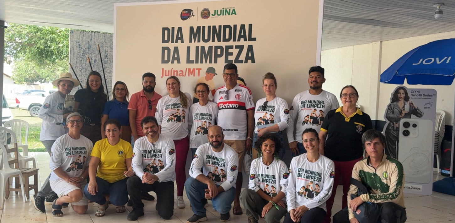 Juína participa do Dia Mundial da Limpeza com ação ambiental