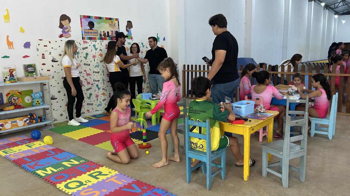 Parceria cria brinquedoteca no Barracão da Ginástica e amplia acolhimento às crianças
