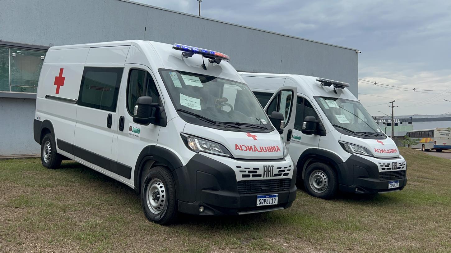 Juína recebe duas novas ambulâncias para reforçar atendimento e transporte de pacientes